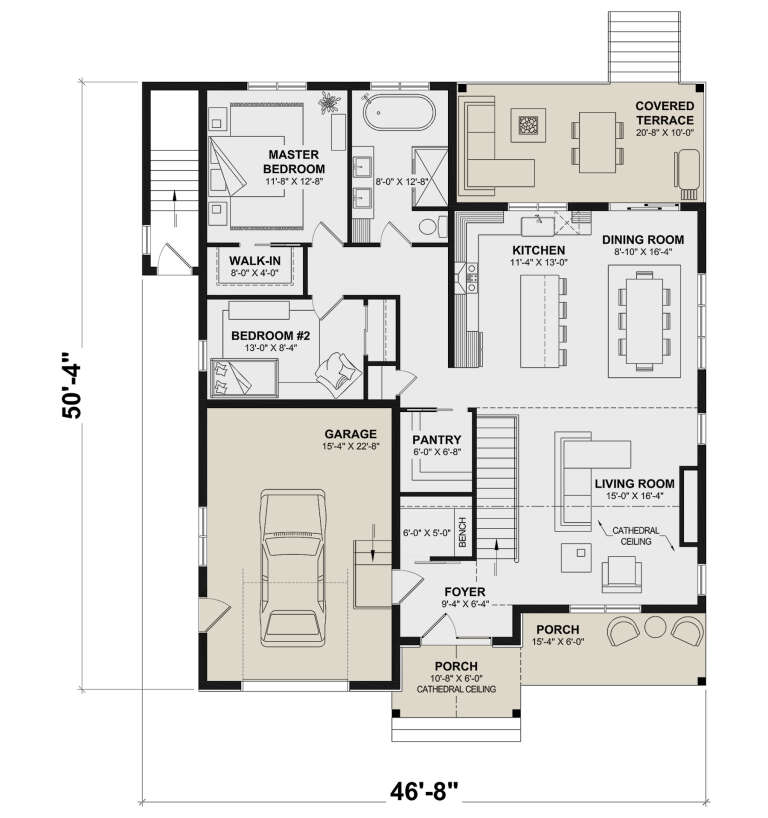 House Plan House Plan #34832 Drawing 1