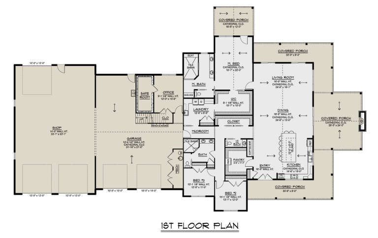 House Plan House Plan #34834 Drawing 1
