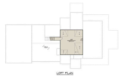 Unheated Loft for House Plan #5032-00413
