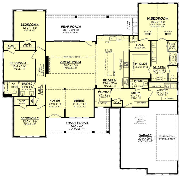 House Plan House Plan #34835 Drawing 1