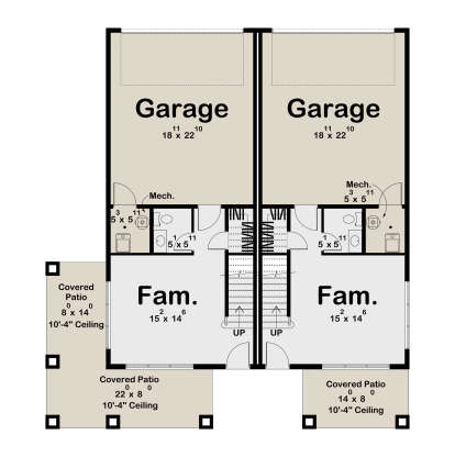 First Floor for House Plan #963-01223