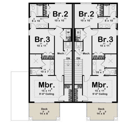 Third Floor for House Plan #963-01223