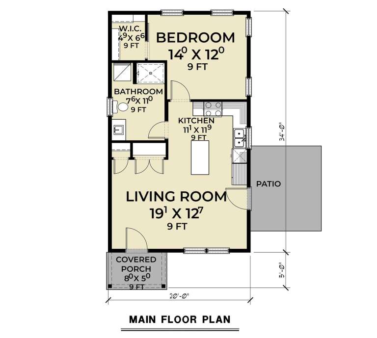 House Plan House Plan #34837 Drawing 1