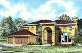 Mediterranean House Plan #168-00065 Elevation Photo