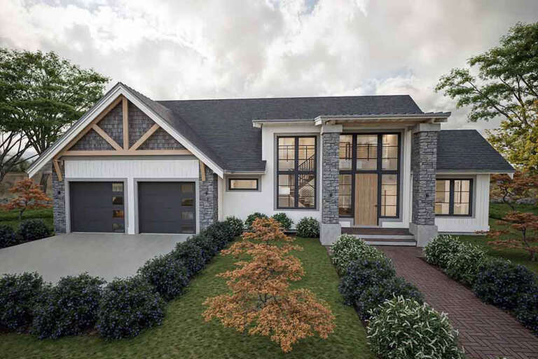 House Plan House Plan #34840 Front Elevation 