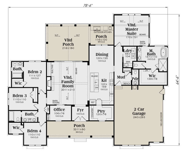 House Plan House Plan #34841 Drawing 1