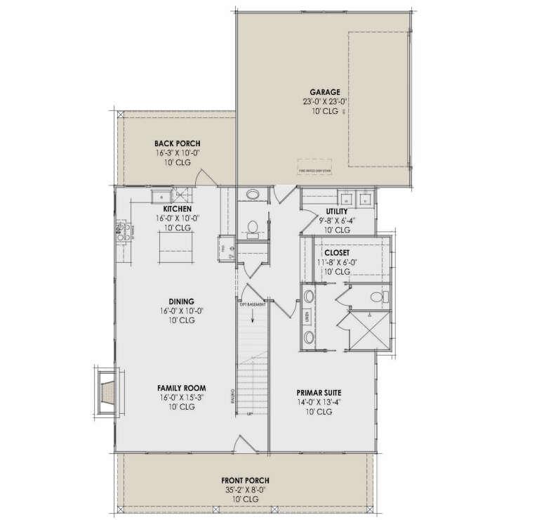 House Plan House Plan #34843 Drawing 1