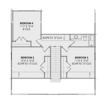 Second Floor for House Plan #7983-00174