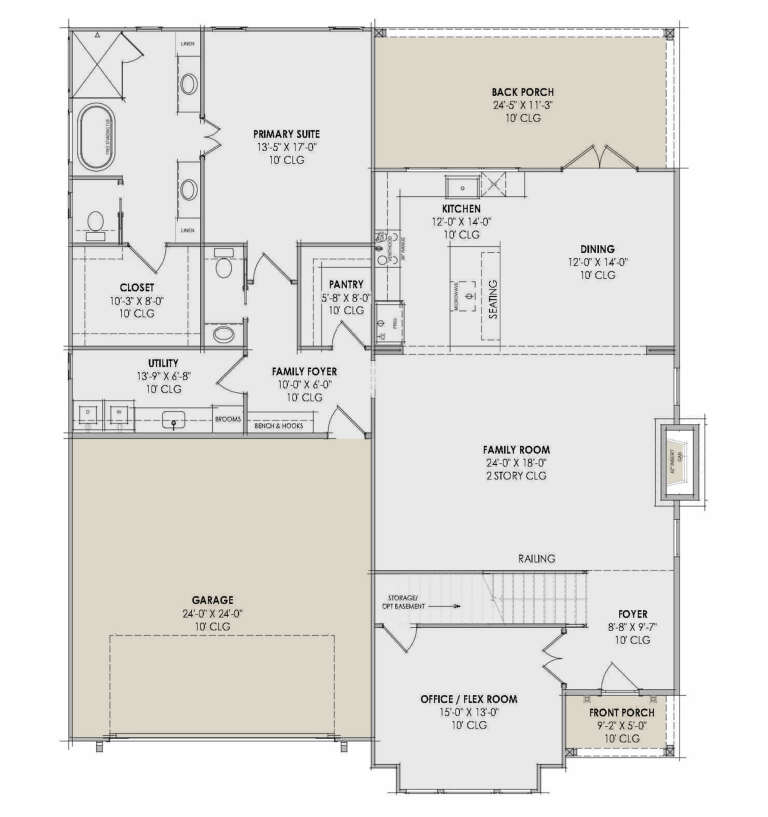 House Plan House Plan #34844 Drawing 1