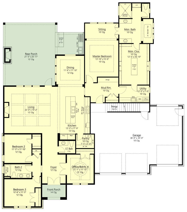 House Plan House Plan #34845 Drawing 1
