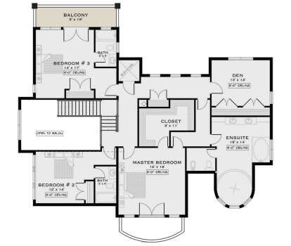 Second Floor for House Plan #5984-00048