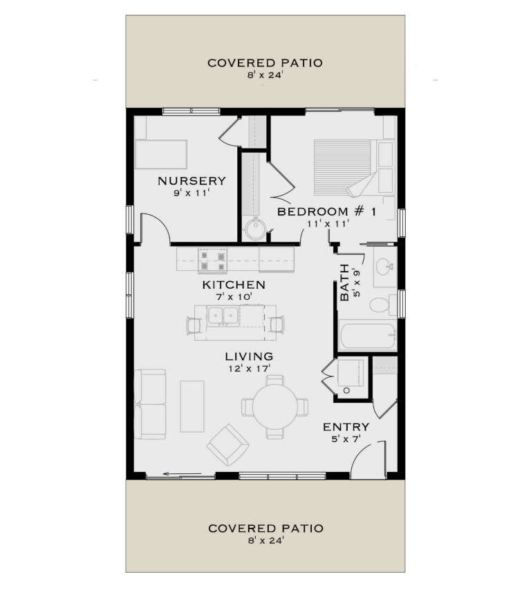 House Plan House Plan #34847 Drawing 1