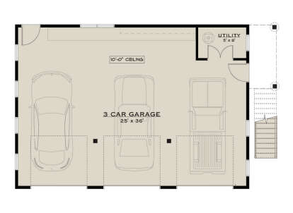 Garage Floor for House Plan #5984-00051