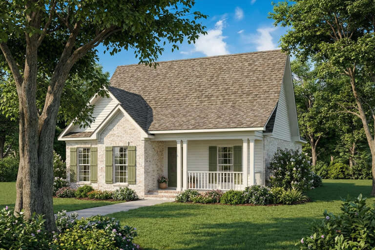 House Plan House Plan #3485 Angled Front Elevation