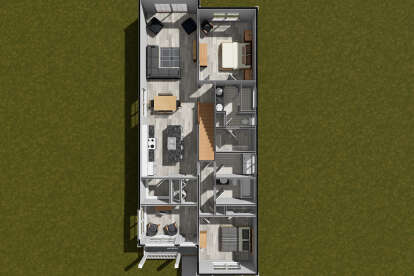 Overhead First Floor for House Plan #4848-00549