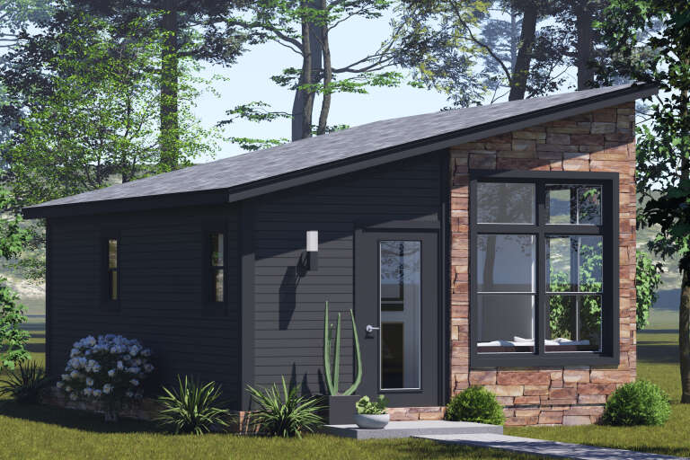 House Plan House Plan #34851 Angled Front Elevation