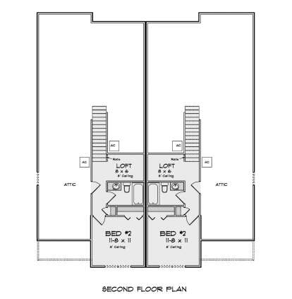 Second Floor for House Plan #4848-00551
