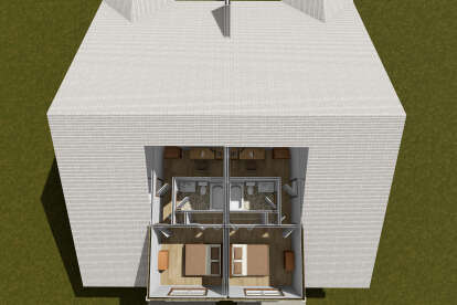 Overhead Second Floor for House Plan #4848-00551