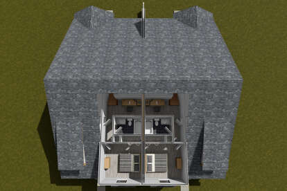 Overhead Second Floor for House Plan #4848-00552