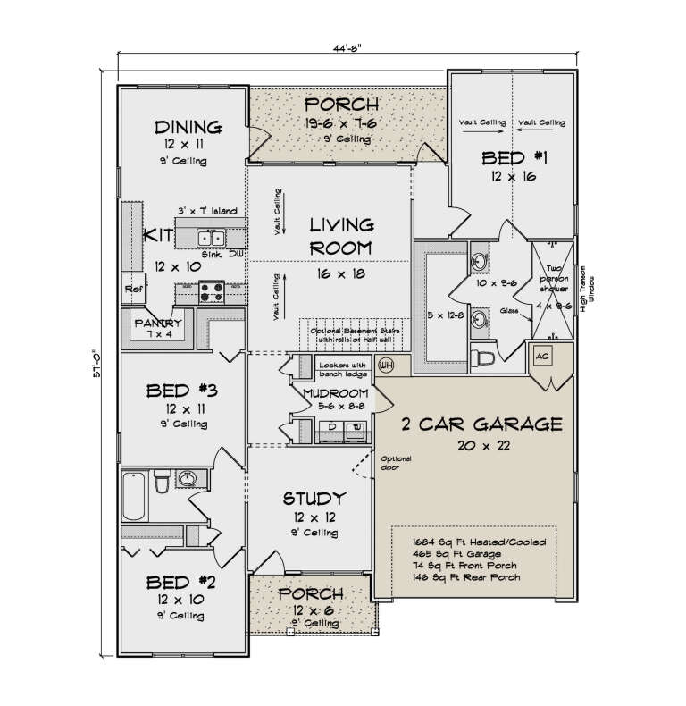 House Plan House Plan #34854 Drawing 1