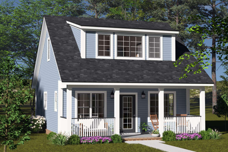 House Plan House Plan #34855 Angled Front Elevation