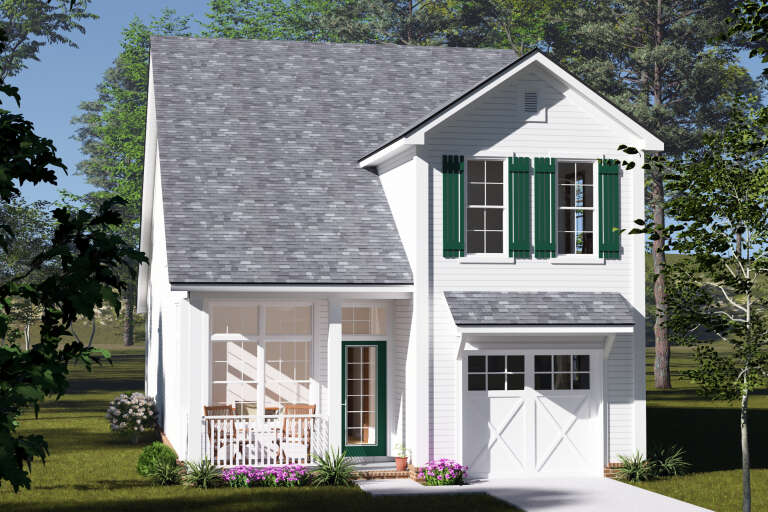 House Plan House Plan #34857 Angled Front Elevation