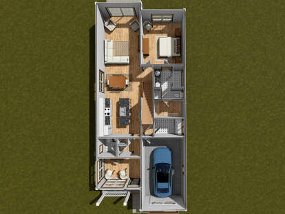 Overhead First Floor for House Plan #4848-00556
