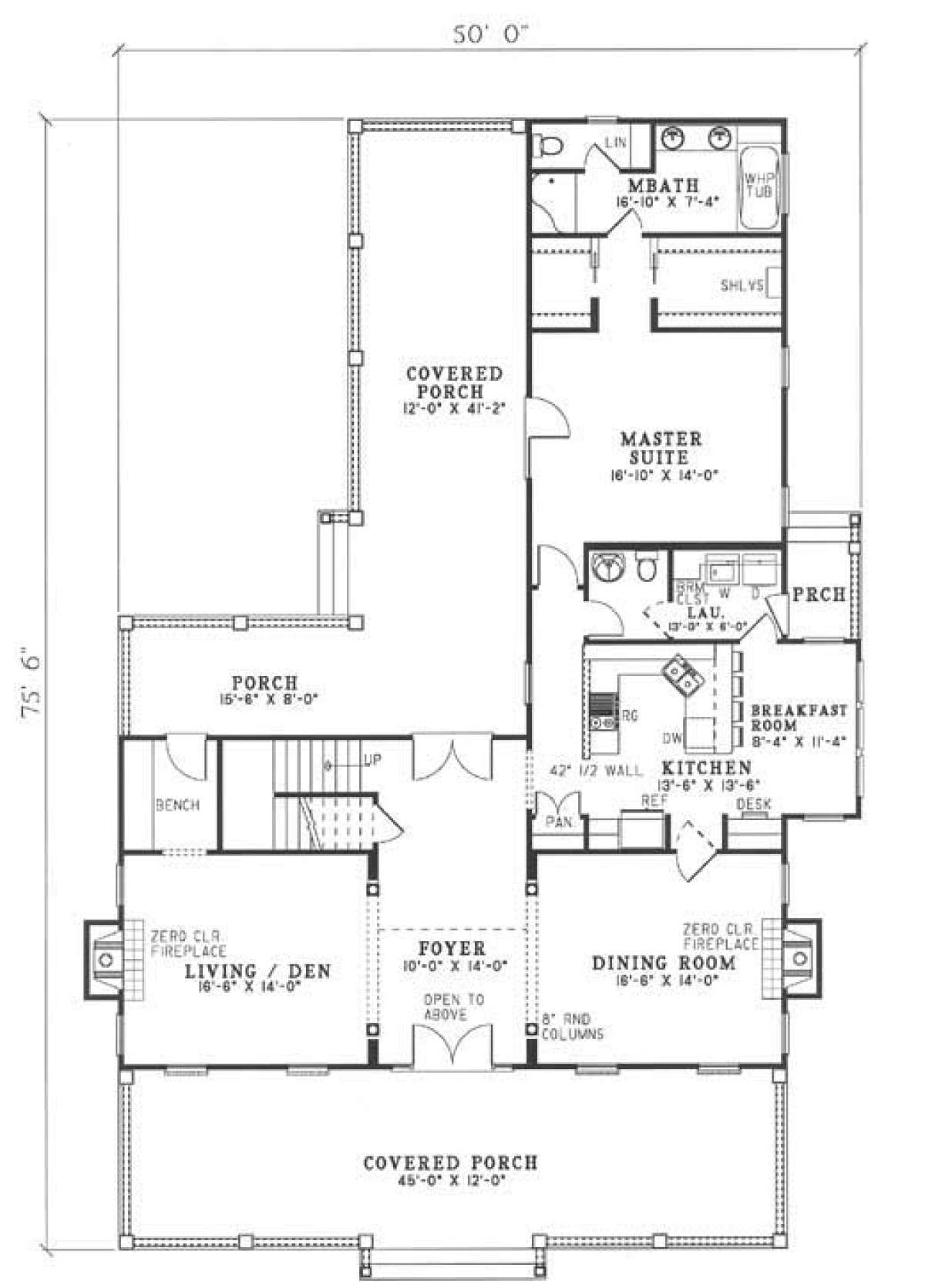 Main Floor for House Plan #110-00184