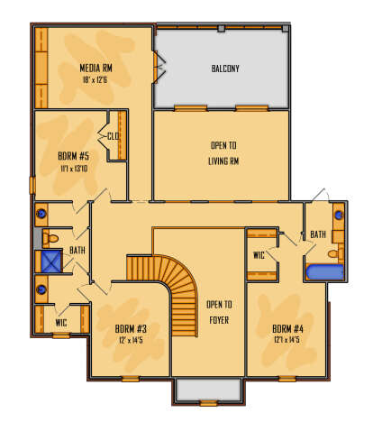Second Floor for House Plan #5995-00049