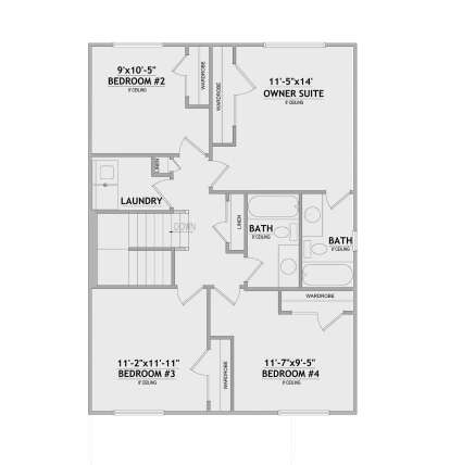 Second Floor for House Plan #8768-00170