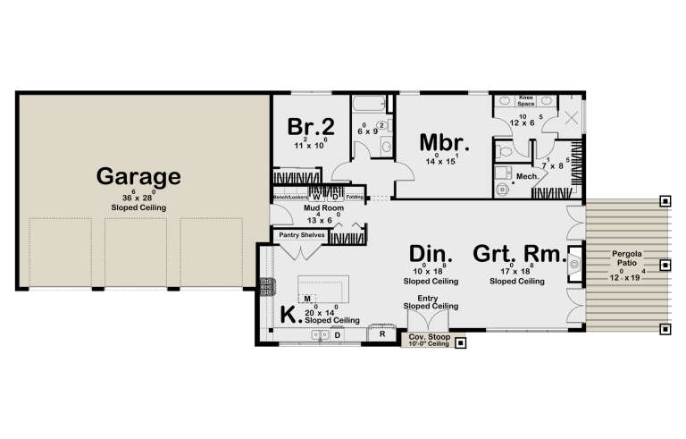House Plan House Plan #34863 Drawing 1