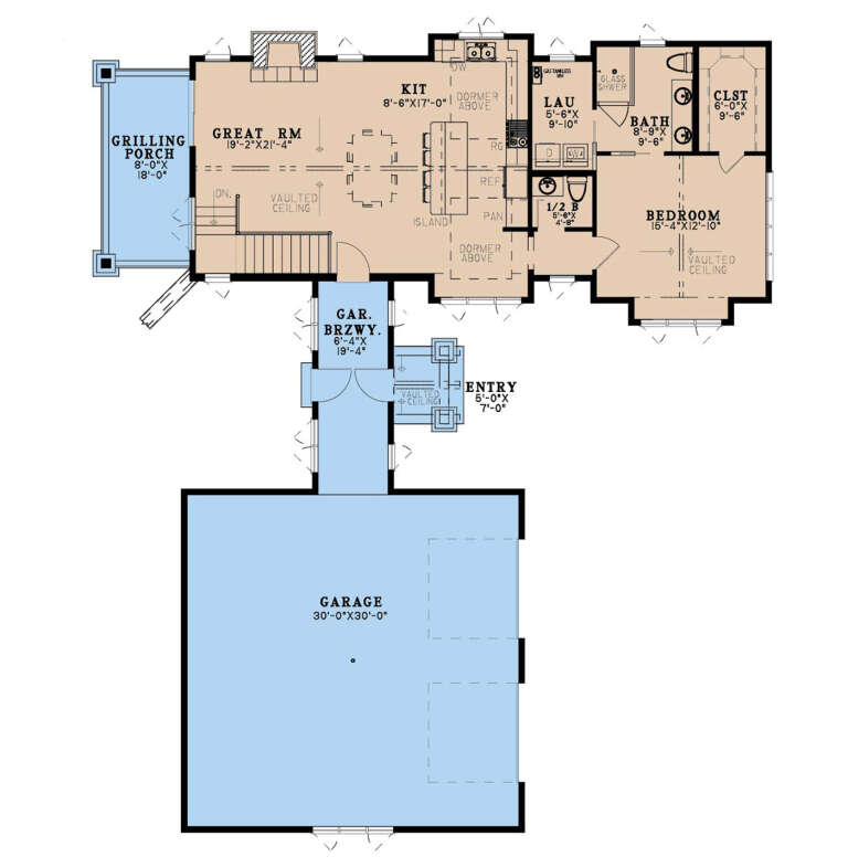 House Plan House Plan #34866 Drawing 1