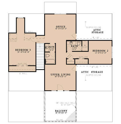 Second Floor for House Plan #8318-00447