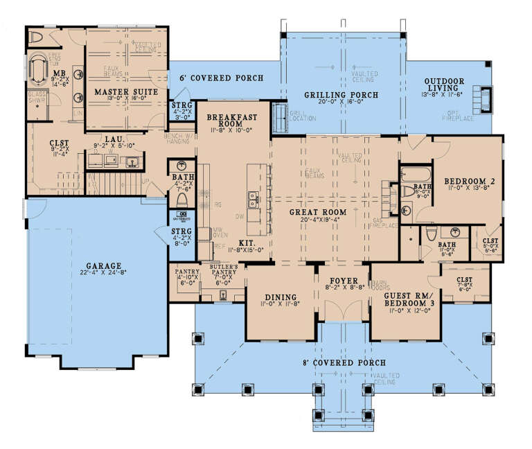 House Plan House Plan #34869 Drawing 1