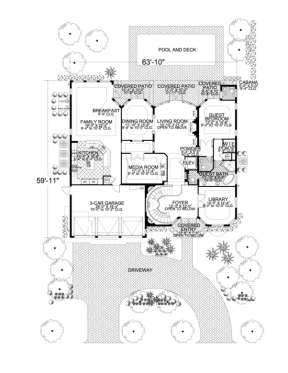 Floorplan 1 for House Plan #168-00066