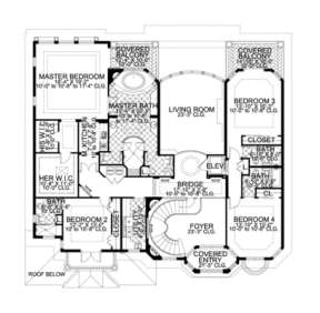 Floorplan 2 for House Plan #168-00066