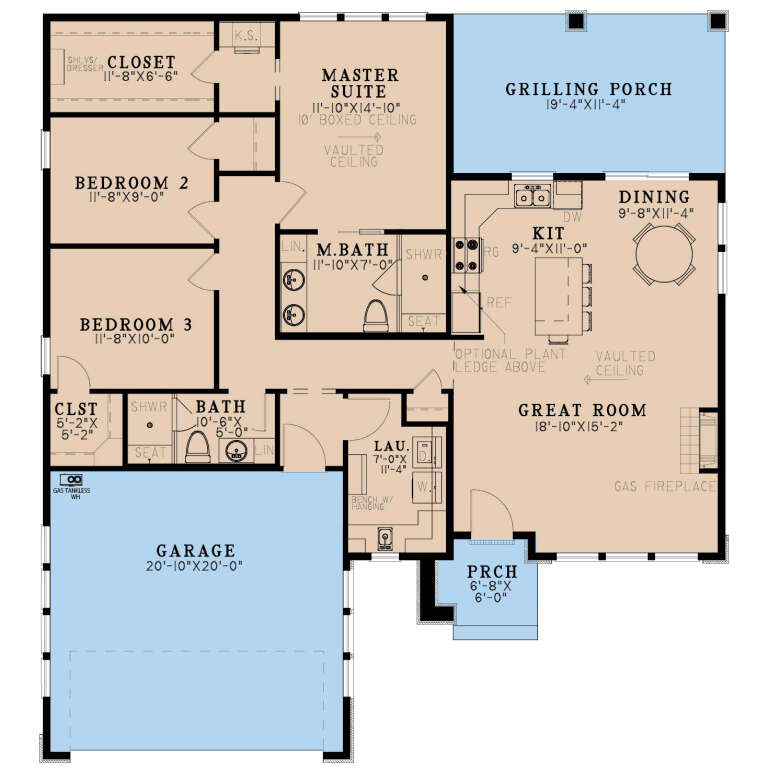 House Plan House Plan #34870 Drawing 1