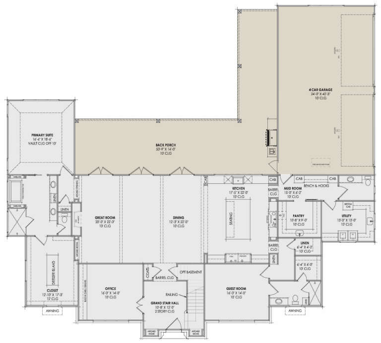 House Plan House Plan #34871 Drawing 1