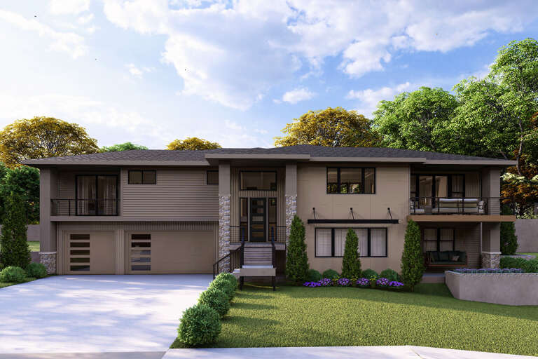 House Plan House Plan #34872 Front Elevation 