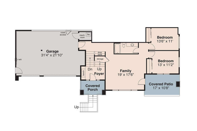 House Plan House Plan #34872 Drawing 1
