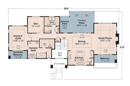 Main Floor for House Plan #035-01216