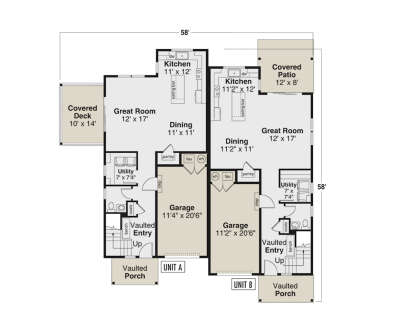 Main Floor  for House Plan #035-01217
