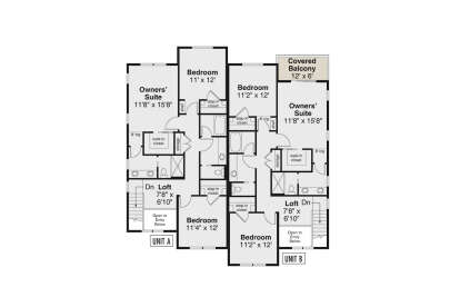 Second Floor for House Plan #035-01217