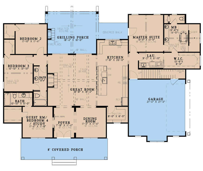 House Plan House Plan #34874 Drawing 1