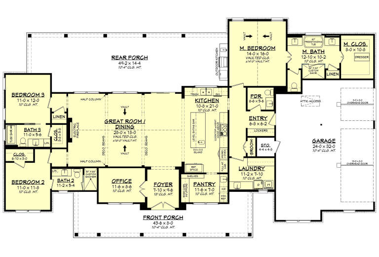 House Plan House Plan #34877 Drawing 1