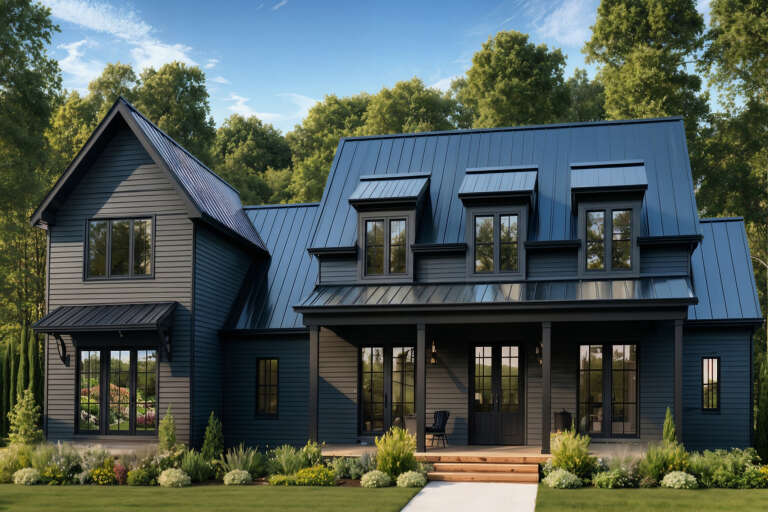 House Plan House Plan #34878 Angled Front Elevation