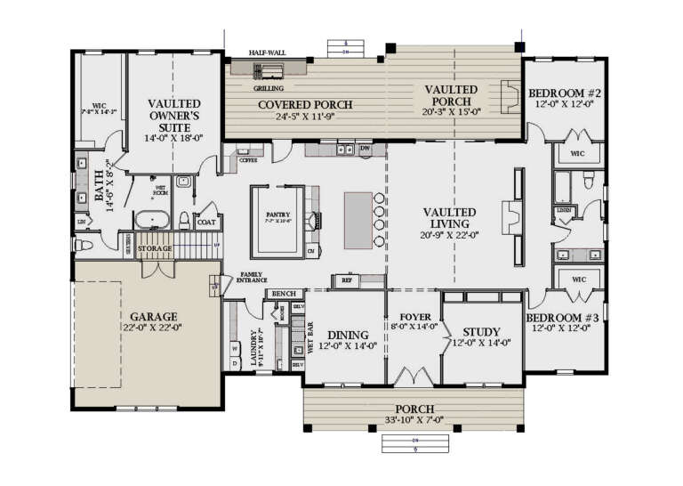 House Plan House Plan #34878 Drawing 1