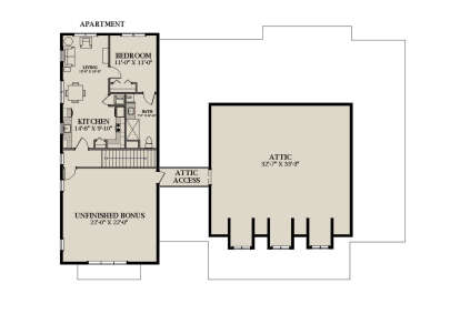 Optional Second Floor for House Plan #6849-00175