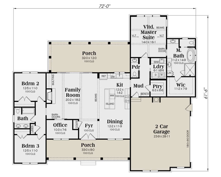 House Plan House Plan #34879 Drawing 1