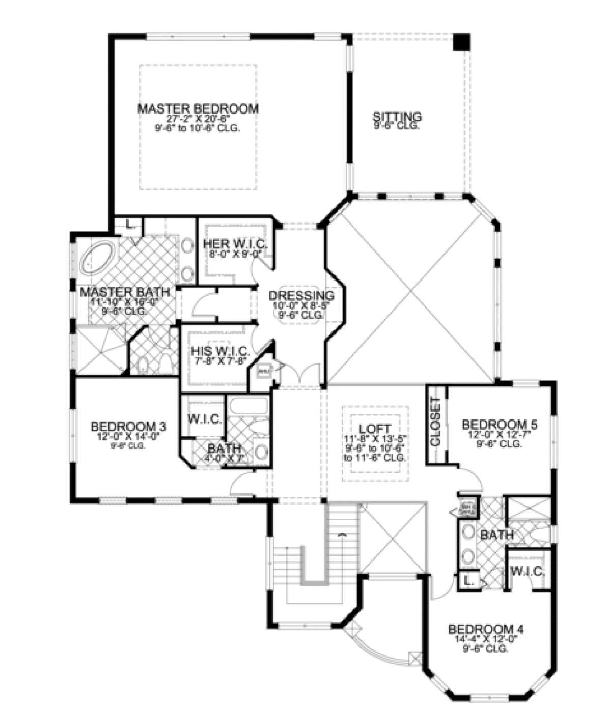 Floorplan 2 for House Plan #168-00067